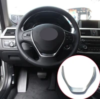 abs chrome steering wheel decoration strips trim car accessories for bmw 3 series f30 2013 2017