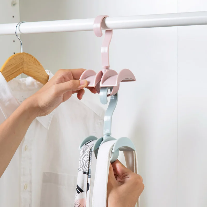 Вращать крюк ремень галстук бабочка сумка шарф Органайзер держатель для шкафа