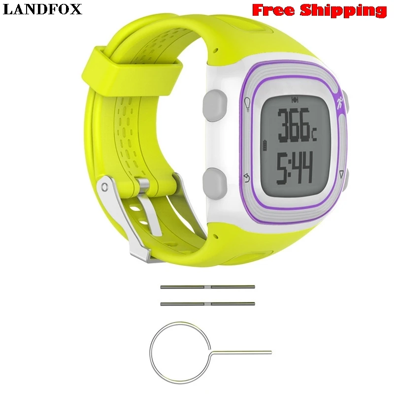 Landfox (США respone) замена ремешок silicagel мягкий для Garmin Forerunner 10 Умные часы Браслет|wristband