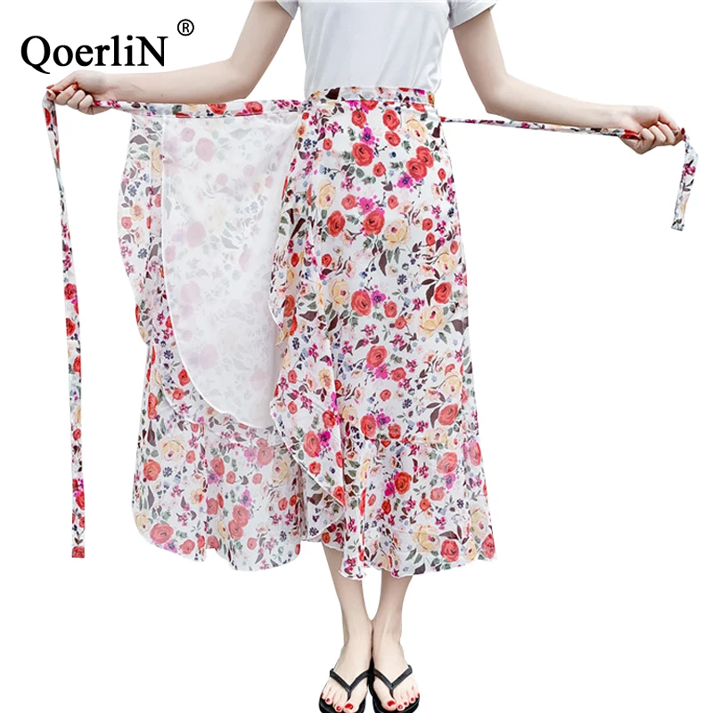 QoerliN/12 цветов длинные юбки женские в стиле бохо женская летняя Новинка 2019