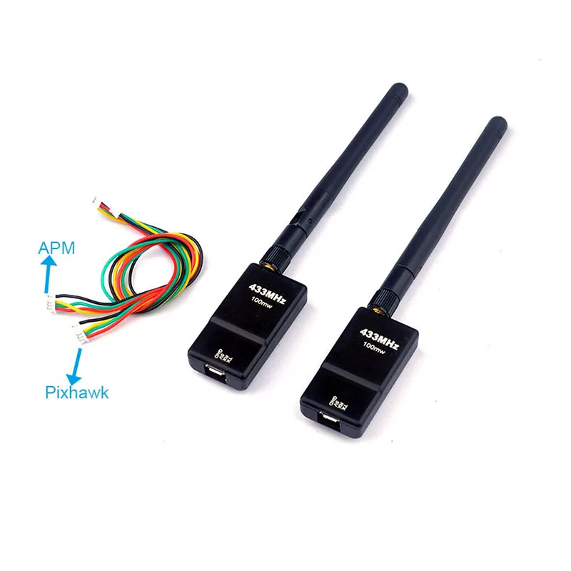 2 шт. набор для радиотелеметрии 433 МГц 915 20 дБм 100 мВт RX TX APM APM2.52 6 8 Pixhawk|3dr radio telemetry