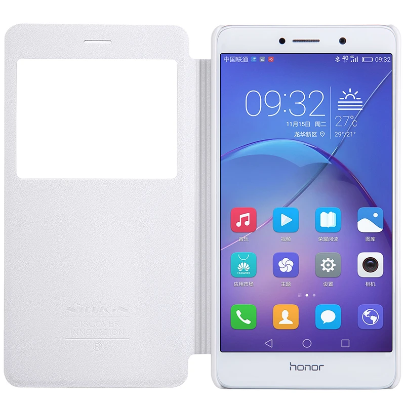 Чехол для Huawei Honor 6X 2016 Оригинальный флип-чехол NILLKIN из искусственной кожи с