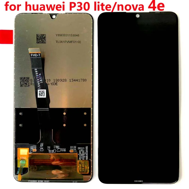 2312*1080 AAA Качество LCD для HUAWEI P30 Lite Lcd экран Nova 4e + рамка MAR LX1M LX2J|Экраны мобильных