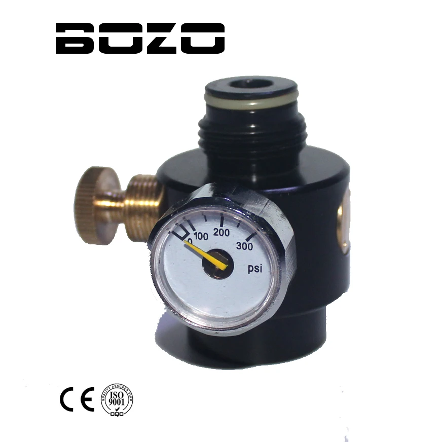 Airsoft PCP Paintball Tank Cylinder Adjustable Compressed Air Regulator Output Pressure 0-300psi 0.825-14NGO Thread airsoft pcp paintball tank cylinder adjustable compressed air regulator output pressure 0 300psi 0 825 14ngo thread