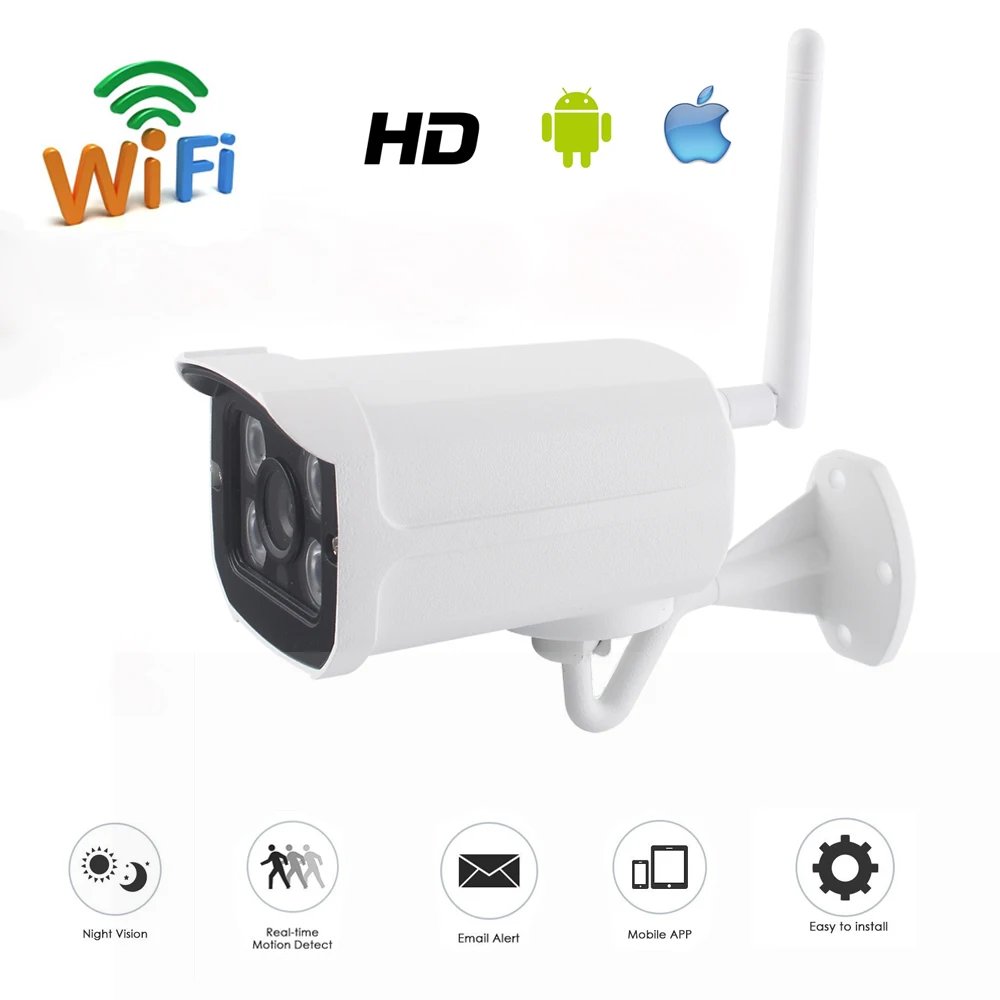 Камера видеонаблюдения AOUERTK 2 МП/3 Мп 5 с записью звука ONVIF P2P Wi-Fi уличная Проводная