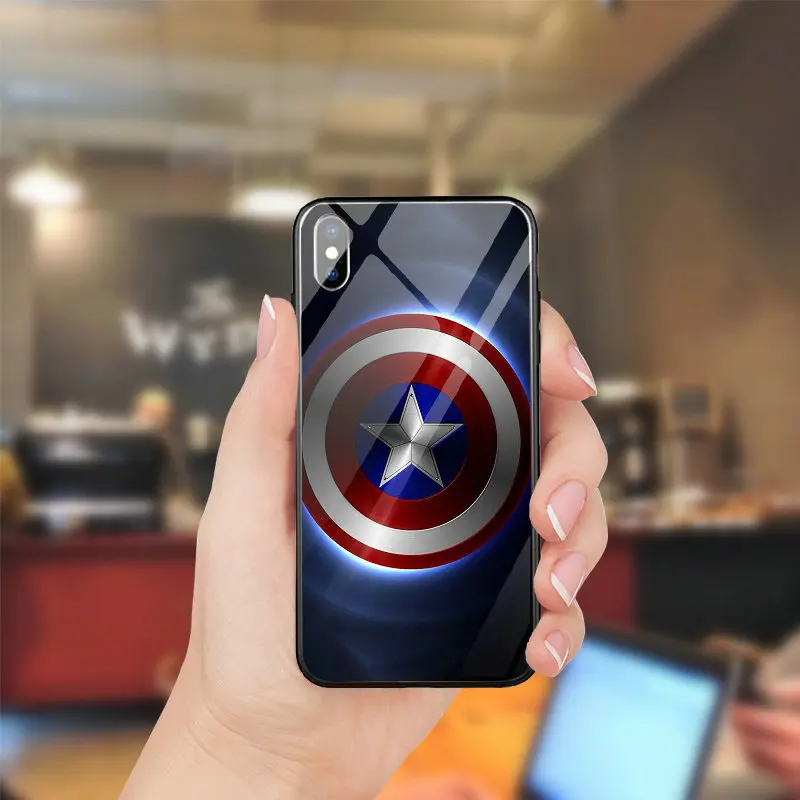 Закаленное Стекло случаи мобильного телефона чехол для iPhone 5 5S SE 8 7 6 S Plus X XR XS Max 10