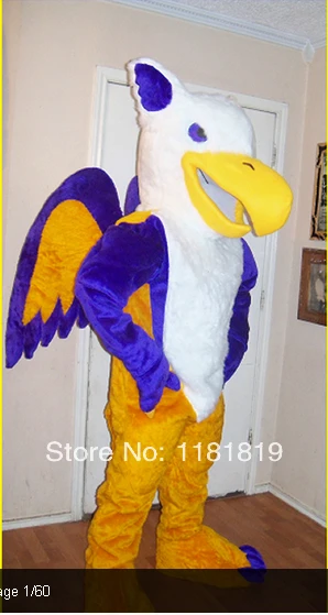 MASCOT Eagle hawk bird mascot costume custom fancy cosplay kits mascotte dress carnival | Тематическая одежда и униформа