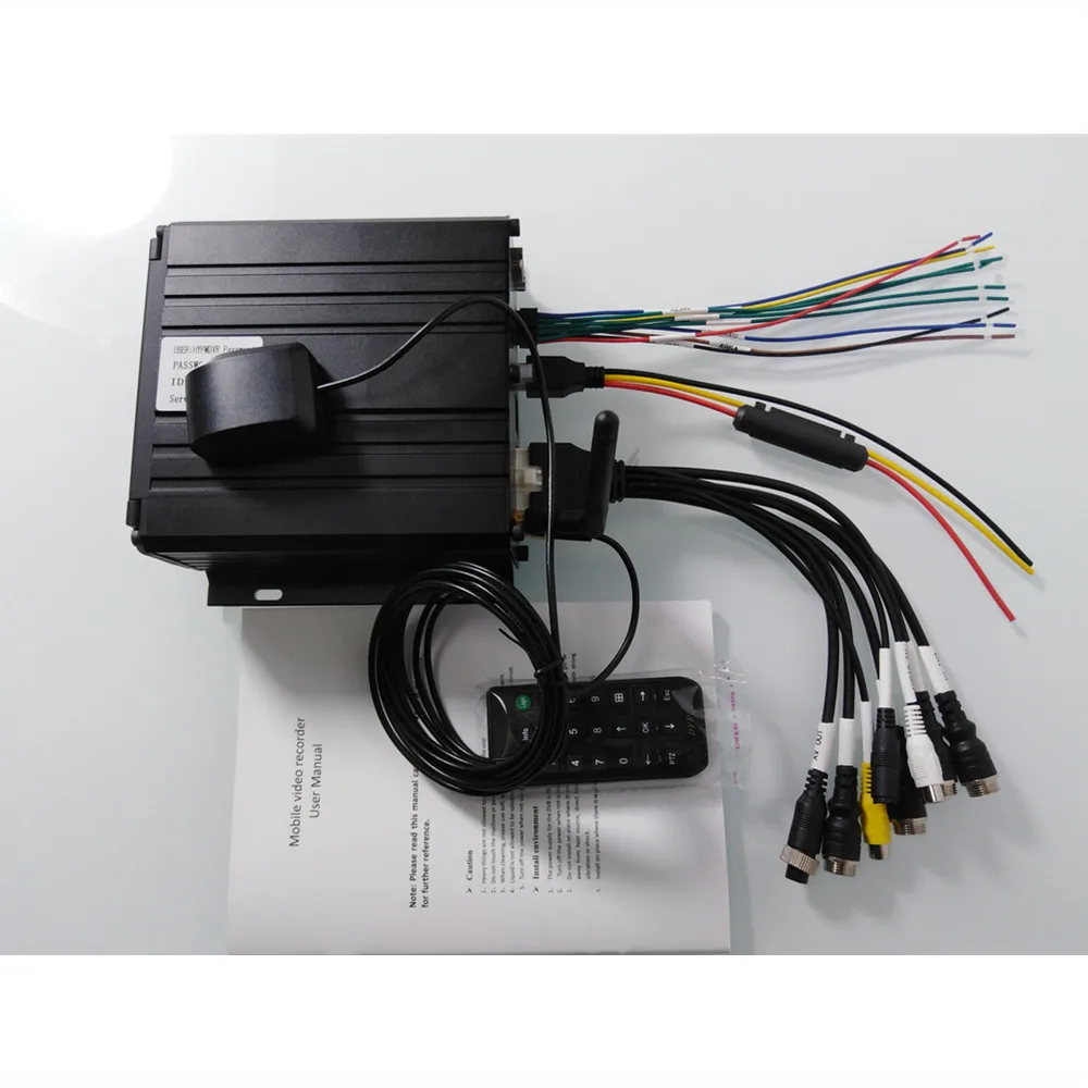 4 channel remote monitoring vehicle VCR GPS WiFi hard disk MDVR bus / truck using factory direct sales | Безопасность и защита
