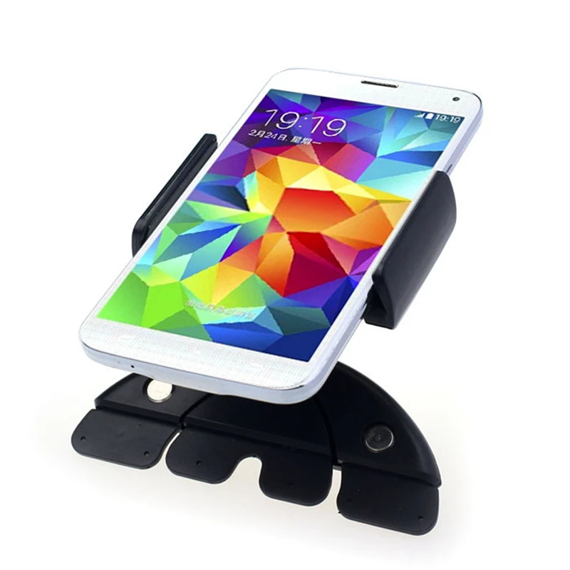 

for 5 7 10 Inch Phone Car CD Slot Pull Clip Universal Car Phone Holder 360 Degrees Rotary Car Navigation Phone Stand Holder J25