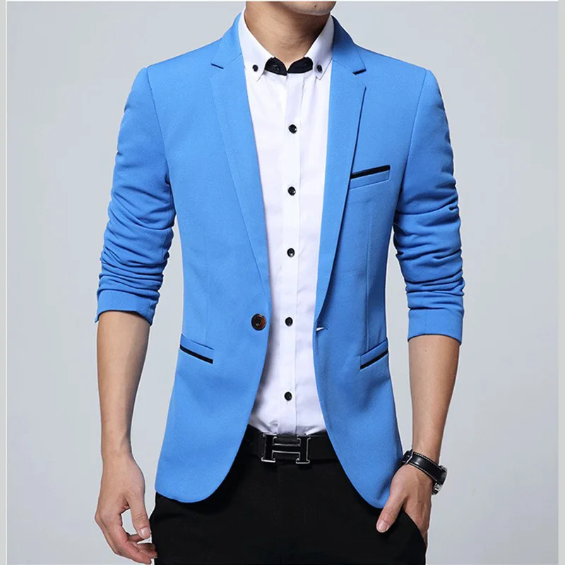 Men Blazer Slim Fit 2018 Designs Plus Size 5XL Smart Casual Luxury Mens Jacket Blazers New Burgundy Wedding Suit Tuxedo | Мужская одежда