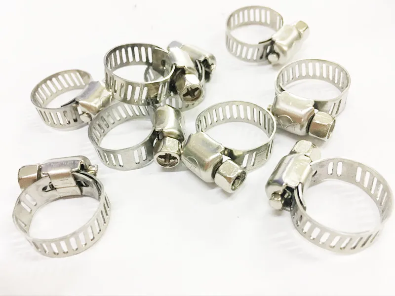 Регулируемый приводной шланг из нержавеющей стали 10 шт. зажим для топливной