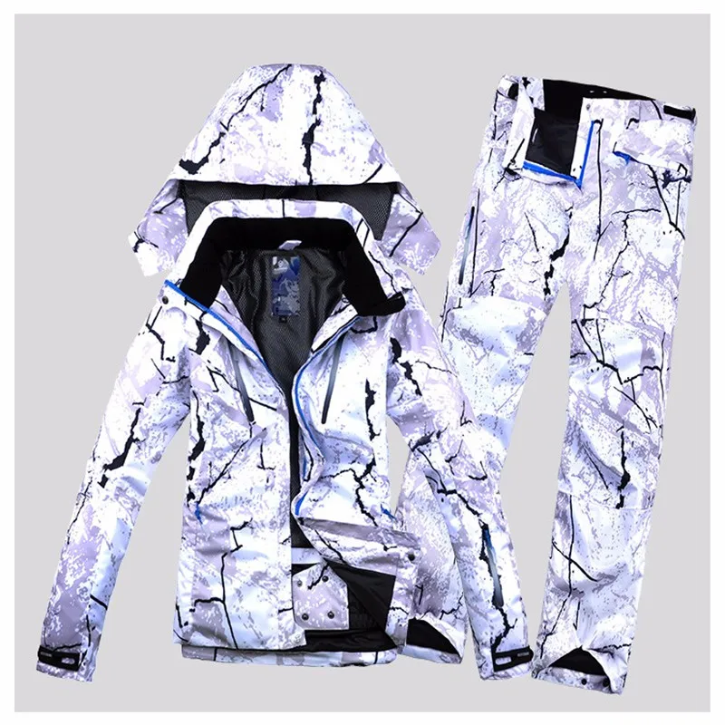 Высококачественный Женский лыжный костюм сноуборд лыжная куртка + штаны