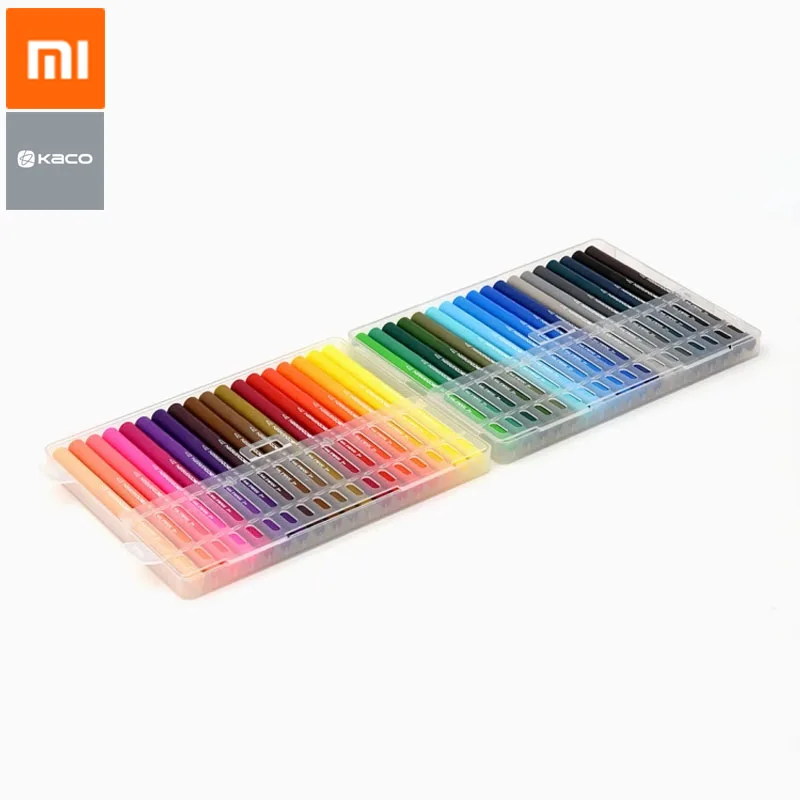 36 colors Xiaomi KACO 36 цветов двойной перо Акварельная ручка Набор Качество чернила живопись граффити Искусство Набор для рисования от Mijia Youpin - Цвет: 36 colors