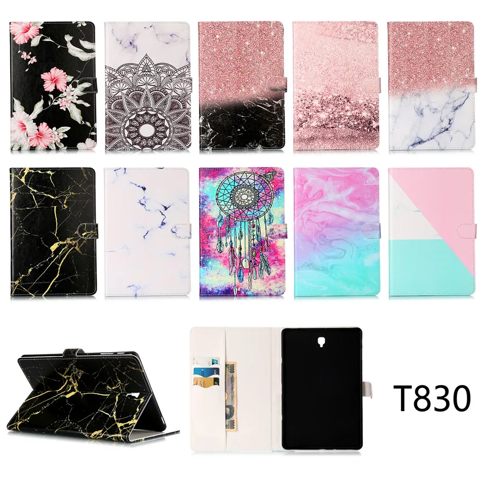 Чехол для samsung Galaxy Tab S4 10,5 SM-T830 T830 T835 T837 чехол для планшета из искусственной кожи мраморный стильный чехол с подставкой+ слот для карт