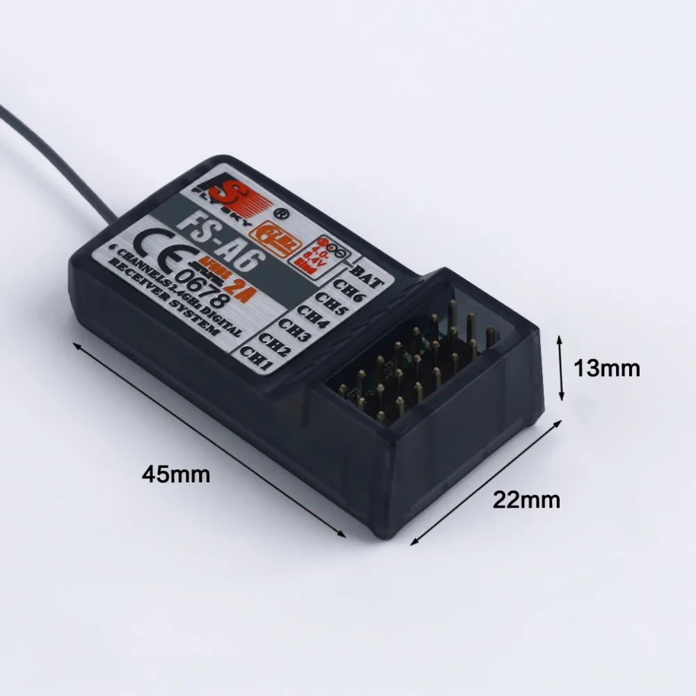 Flysky FS A6 2 4G 6CH приемник для передатчик контроллера I10 I6 I4 GT2E GT2F GT2G|flysky receiver|transmitter