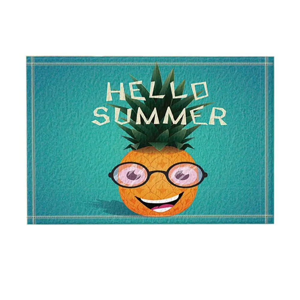 Мультфильм ананас в солнцезащитных очках коврик для ванной комнаты нескользящая