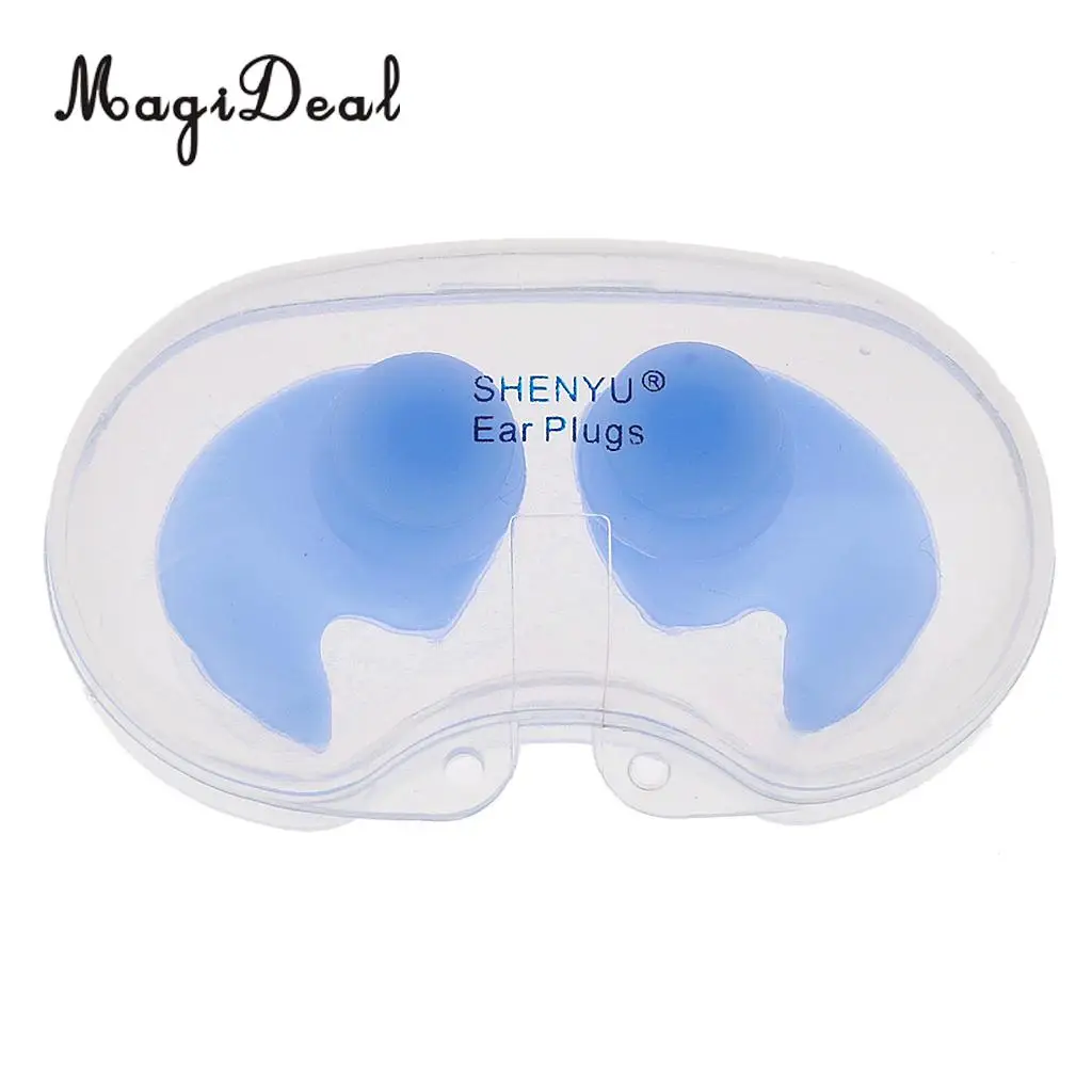 Высококачественные водонепроницаемые мягкие силиконовые беруши MagiDeal для защиты