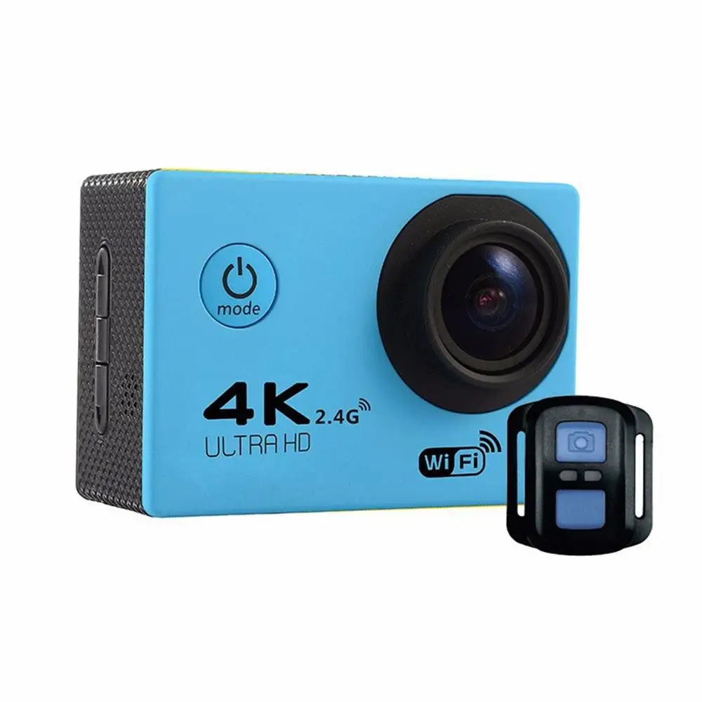Blue color HD WiFi Спортивная экшн-камера видеокамера F60R 2,0 дюймов 4K 170 градусов широкоугольная легкая наружная подводная камера на шлем - Цвет: Blue color