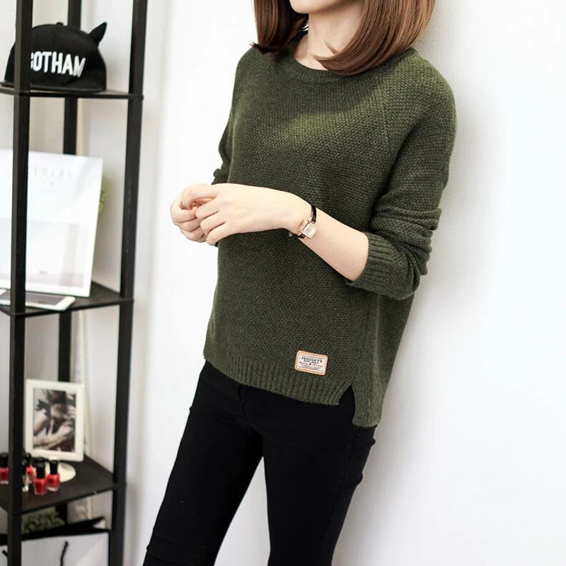 Thick Warm Winter Sweater Women 2018 Knitted Pullover Female Jumper Tricot Women's Tops Pull Femme | Женская одежда