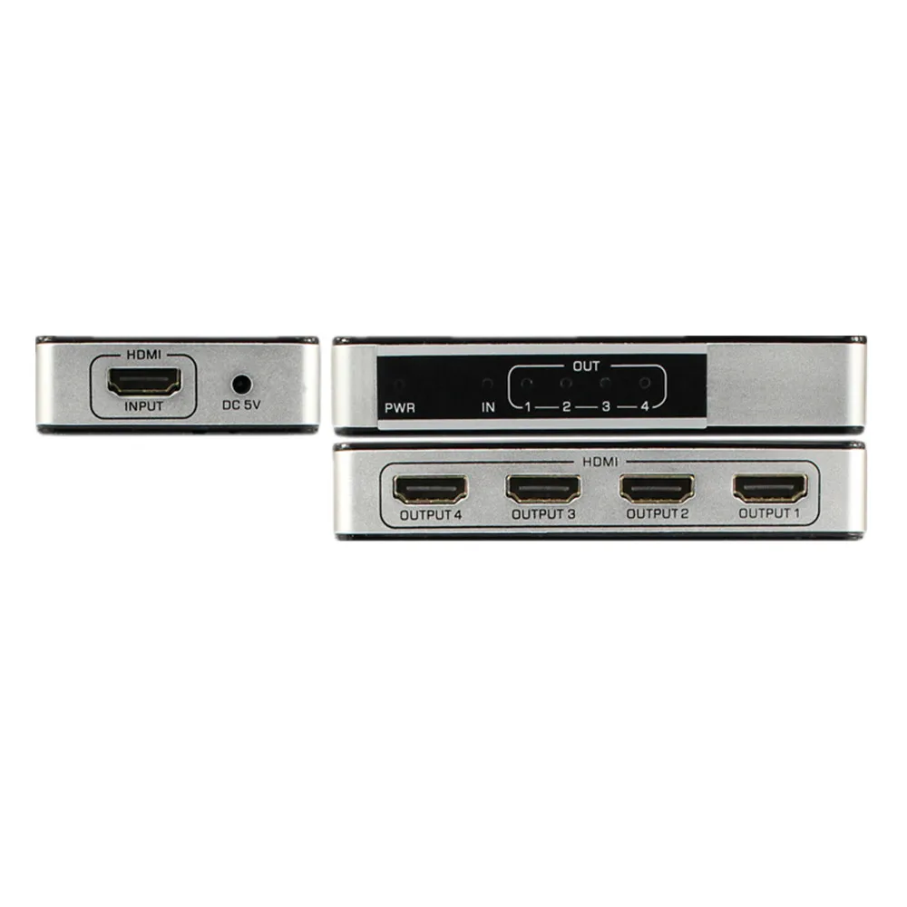 4K UHD HDMI сплит 1x4 1x8 1 вход 4/8 выход Поддержка HDMI 2,0 HDCP 2,2 HD перфоратор втулка ретранслятора переключатель коробка для HDTV PS3 DVD