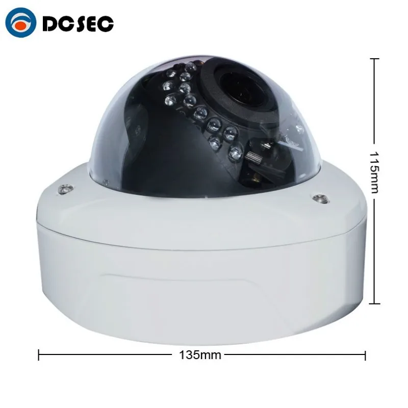 HD 5mp IP Cam PoE ONVIF 360 градусов Широкий формат Fisheye панорамный объектив безопасности