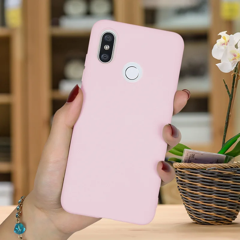 Pink Чехол для телефона для Xiao mi Red mi 6A PRO 5A 7A 8A Note 5 6 mi A2 Lite Funda Red mi 5 Plus чехол mi 8 Lite Candy Cover Red mi Note 7 8 PRO - Цвет: Pink