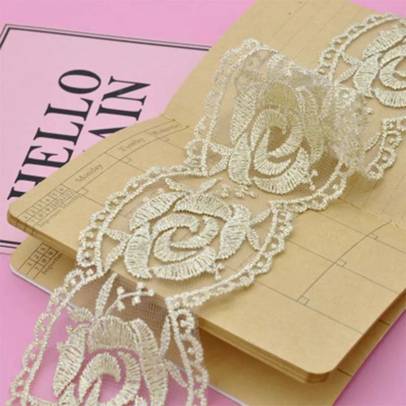 1yard Beautiful Lace Trim Ribbon DIY Apparel Sewing Wedding Clothing Gift Wrapping Accessories | Дом и сад