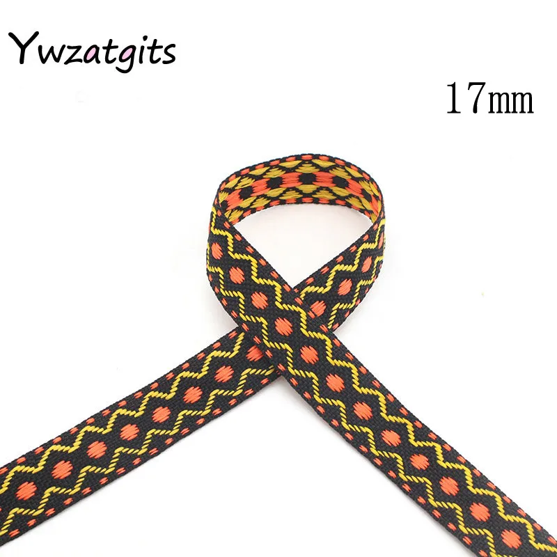 Ywzatgits 1 ярд/лот Этнические вышитые жаккардовые ленты отделка DIY для украшения ручной работы швейная одежда головные уборы YQ0701 - Цвет: Style 36 17mm