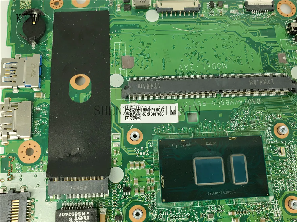 Для ACER aspire A315 51 материнская плата для ноутбука с I3 6006U CPU DA0ZAVMB8G0 8 Гб RAM