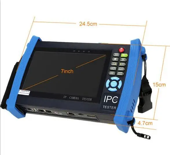 IPC8600 7 дюймов сенсорный экран WI FI IP + аналоговый HD коаксиальный тестер TVI CVI AHD SDI Tetser