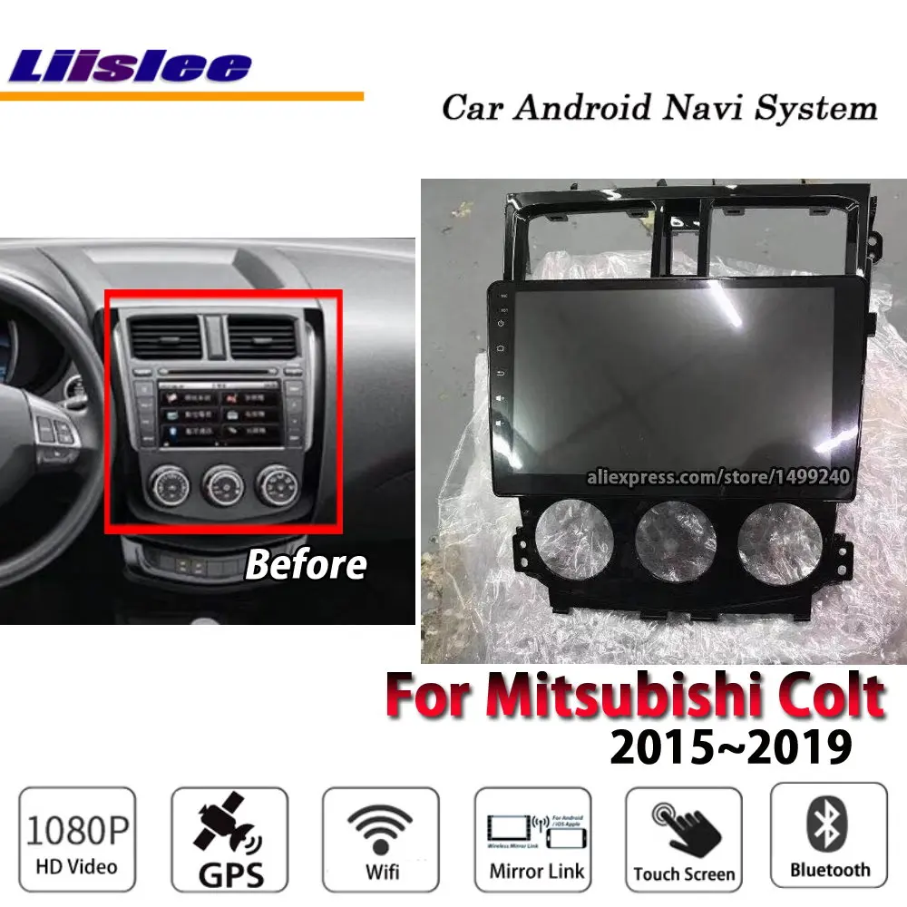 model A Liislee автомобильный Android мультимедиа для Mitsubishi Colt~ стерео радио BT Wifi Carplay gps карта Navi навигационная система без DVD - Цвет: model A
