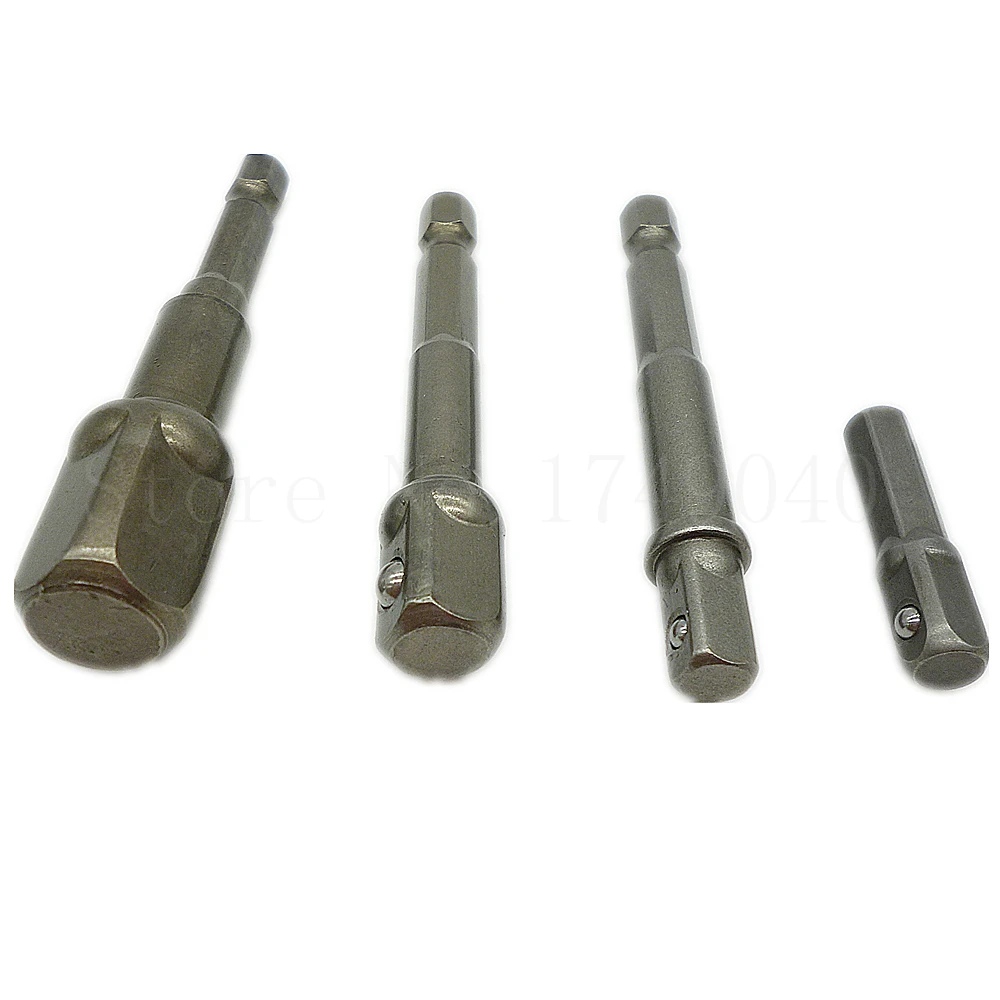 4 шт. адаптер для гнезда дрель гайка удлинитель питания набор быстрое изменение 1/4