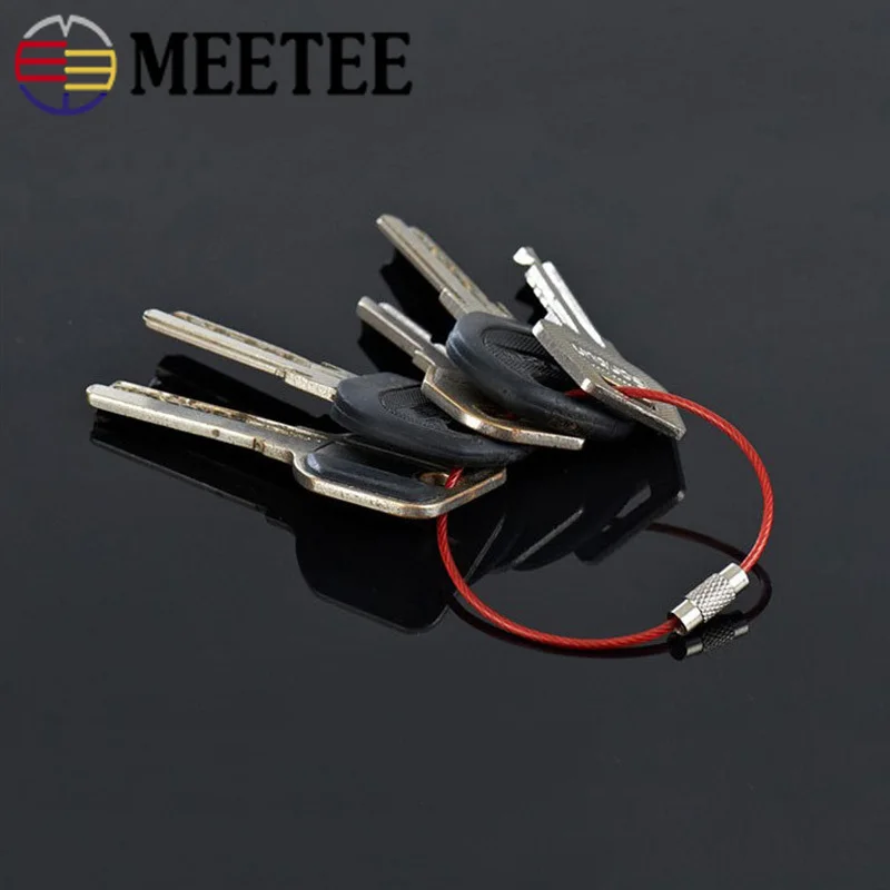 Meetee 20/50 шт. 15 см цвет нержавеющая сталь o-образное кольцо Пряжка для ключей брелок