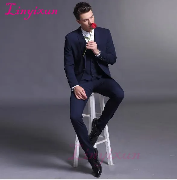 Linyixun итальянский роскошный мужской белый костюм куртка брюки формальное платье