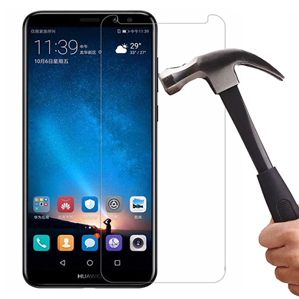 Защитная пленка для honor 9lite light Защитное стекло huawei p smart p20 10 y3 2018 y9 v9 8 pro lite play 9i protect|Защитные стёкла и плёнки