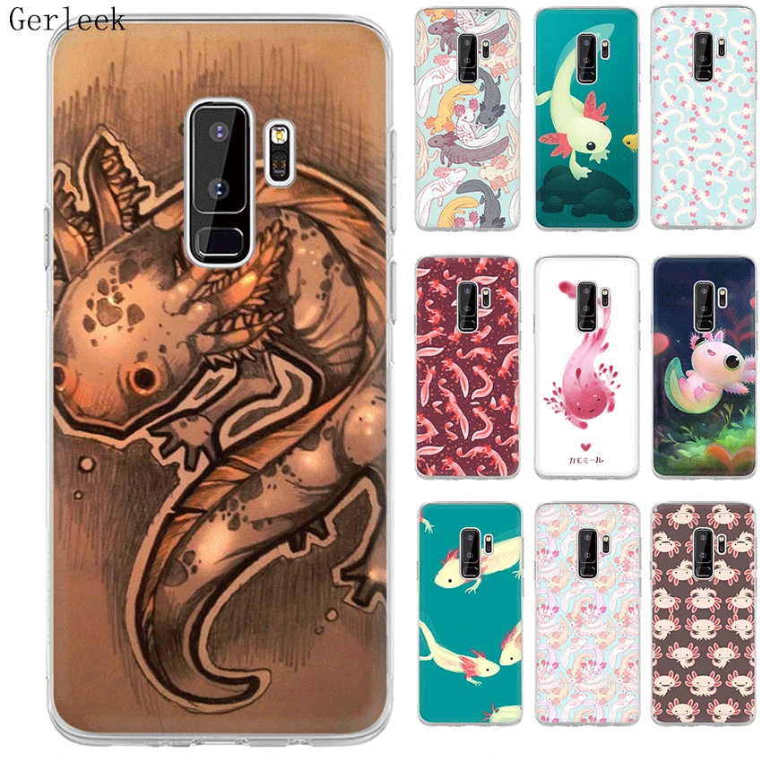 Чехол для Samsung Galaxy A3 A5 A6 A8 Plus 2015 2016 2017 2018 милые животные Axolotl | Мобильные телефоны и