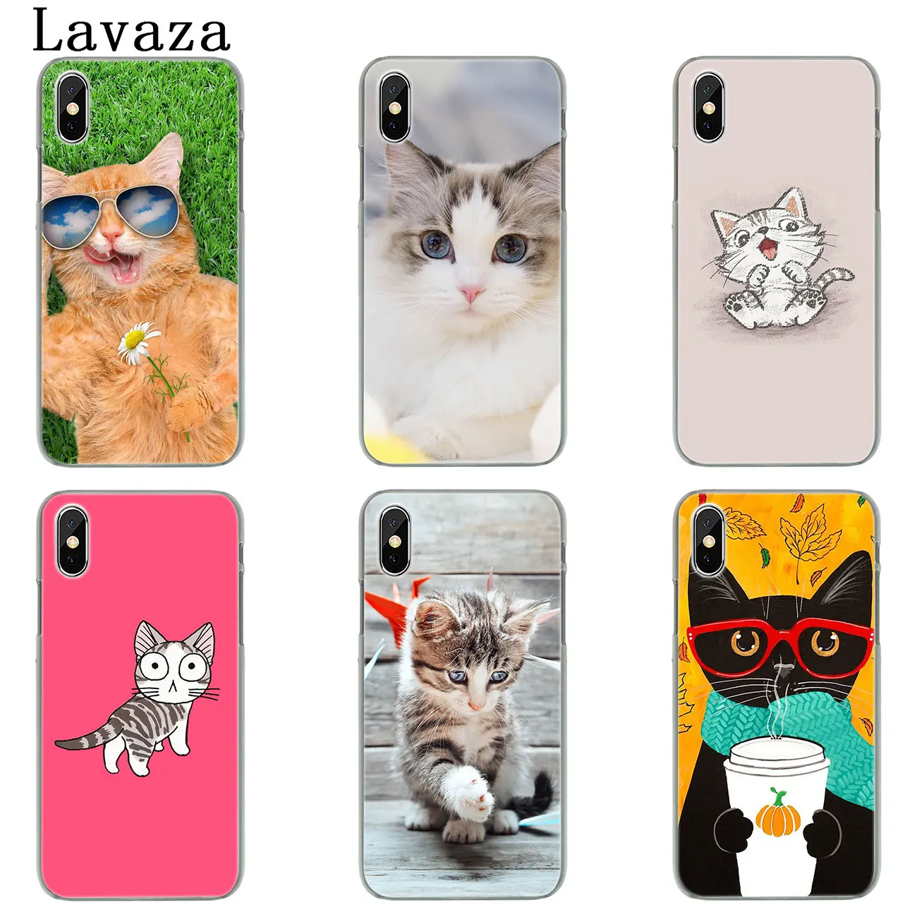 Lavaza симпатичный Жесткий Чехол для iPhone XR X XS 11 Pro Max 10 7 8 6 6S 5 5S SE 4S 4|Чехлы-накладки| |