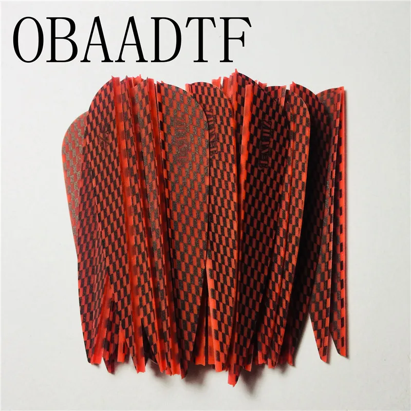 OBAADTF 36 шт. 3 &quotкрыло падение форма Высокое качество стрелка из ТПУ оперение для