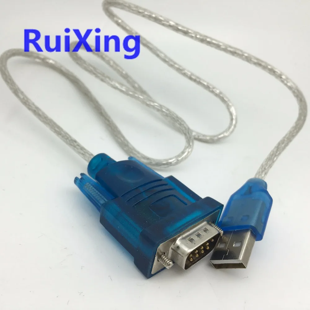 1 шт. Новый USB 2 0 к RS232 COM порт Серийный PDA 9 pin DB9 Кабель папа-папа M/M адаптер для ПК GPS 80