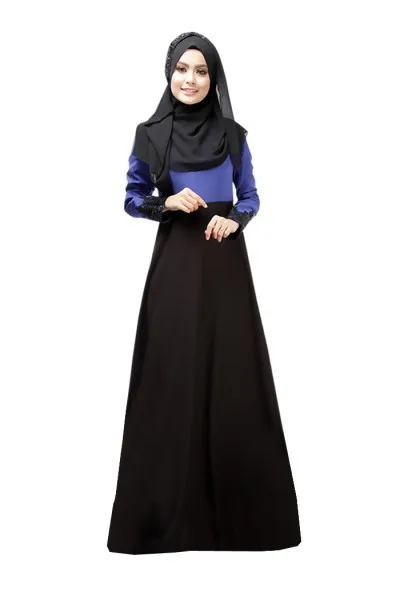 Мусульманское платье Женская кружевная одежда абайя хиджаб Турецкая с длинным