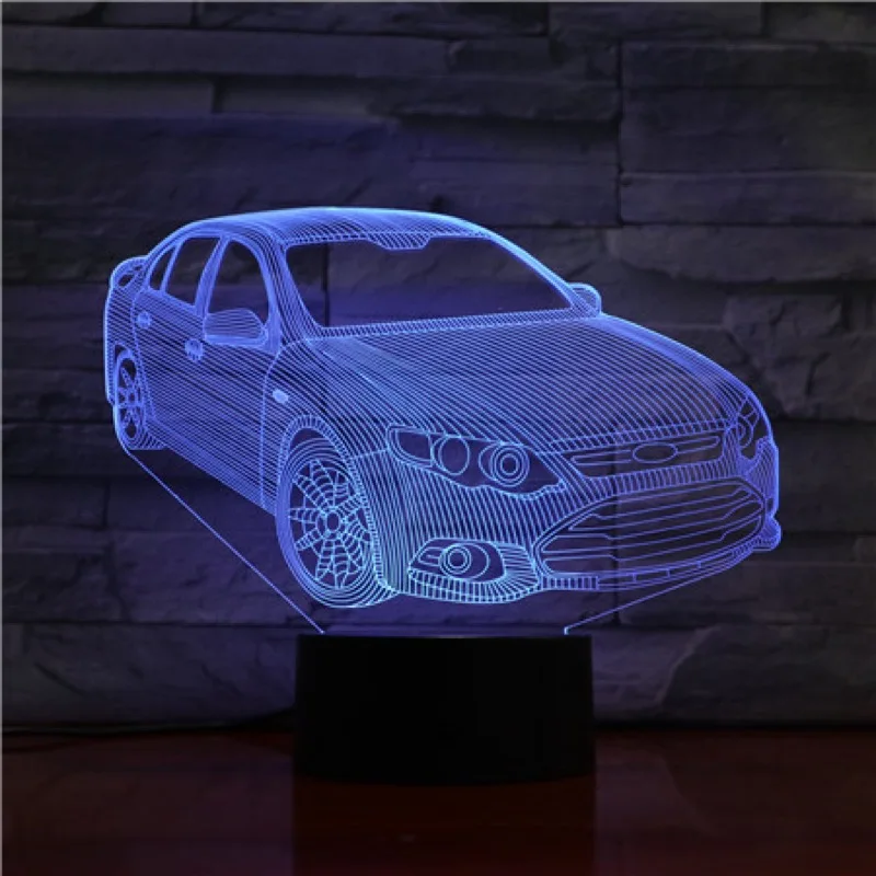 VCity 3D ночной Светильник Новинка Настольная лампа светодиодный светильник ing