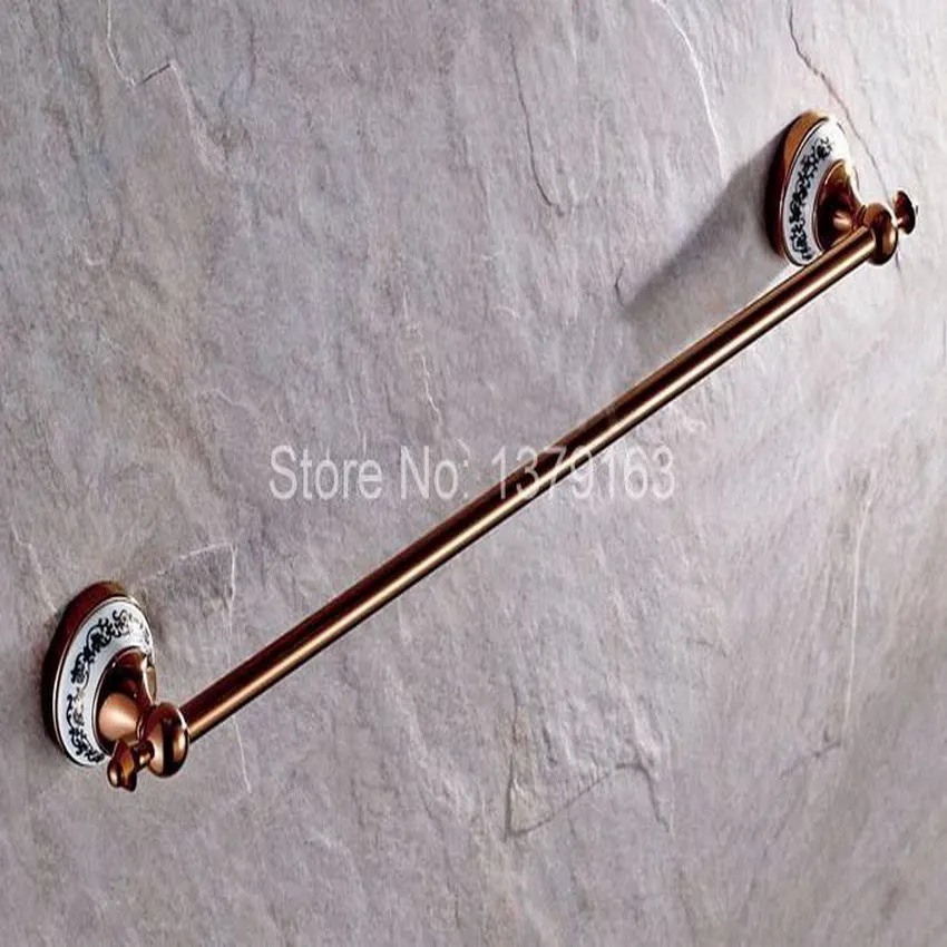 Роскошный латунный аксессуар для ванной комнаты цвета розового золота настенный