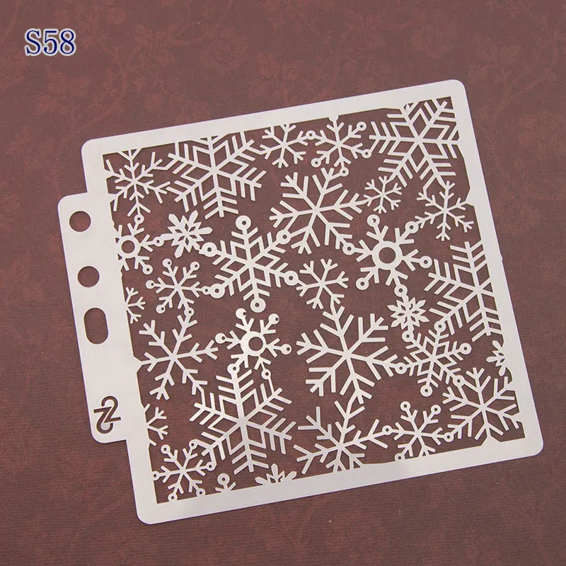 

5PCS Snowflakes Layering Stencils Drawing Color Spray stencil DIY Scrapbook photo album Decorative Embossing DIY card craft