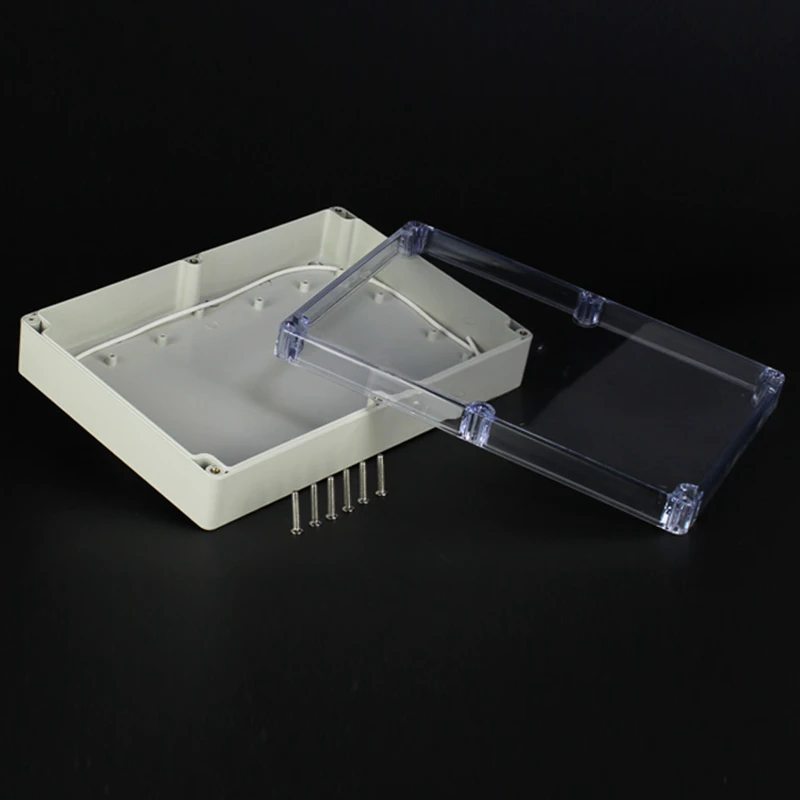IP65 263x182x60 мм прозрачная крышка ABS прозрачный пластик электронный проект водяная распределительная коробка для проводов герметичный чехол