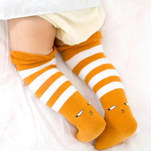 Новинка Осень зима 2018 теплые модные Хлопковые гольфы с мультяшным рисунком для