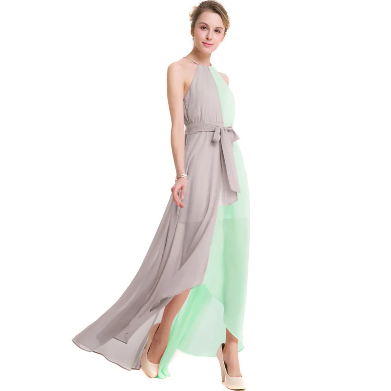 IRicheraf новинка женские макси платья Vestidos с лямкой на шее длинное сексуальное