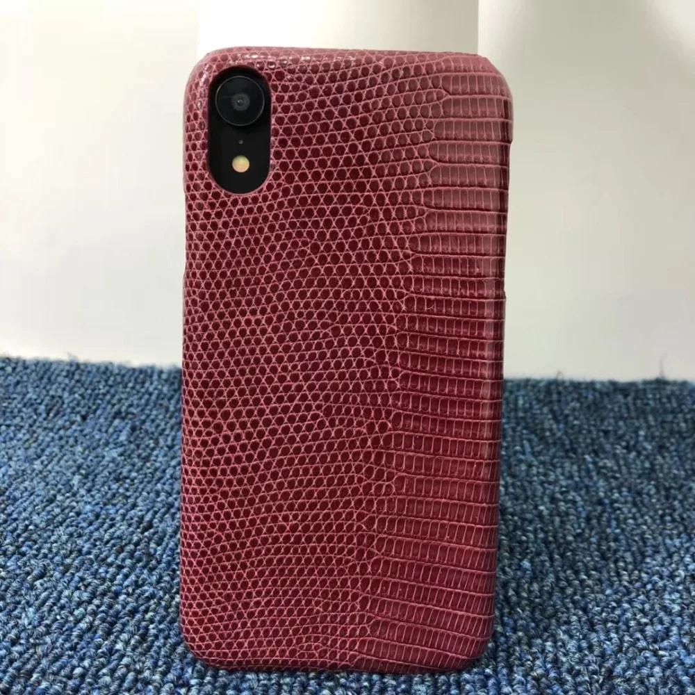 Для iPhone X XS Max XR Роскошный чехол из натуральной кожи ящерицы чехол для телефона для iPhone X