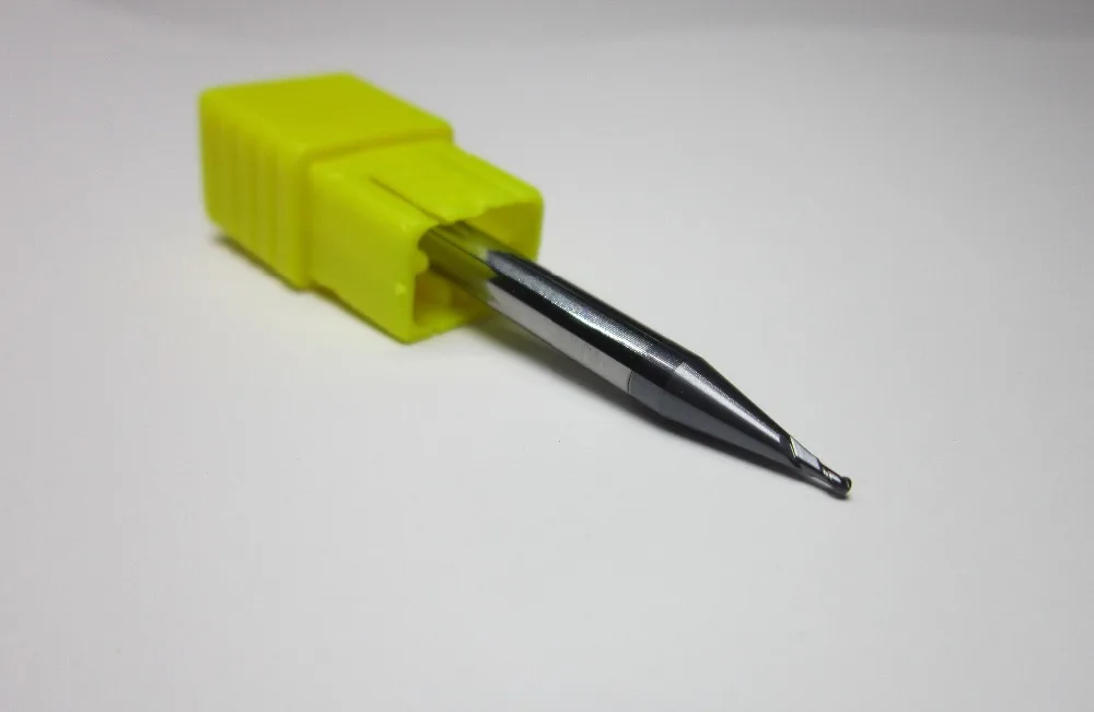 

1PC radius 0.5 HRC55 R0.5 2 flutes Tungsten Carbide Ball Nose End Mill CNC machine milling cutter cutting tool CAB2-0.5R*4