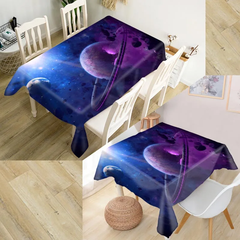 

Custom Clouds Tablecloth Waterproof Oxford Fabric Square/Rectangular Tablecloth For Wedding Table Cloth Cover TV Covers
