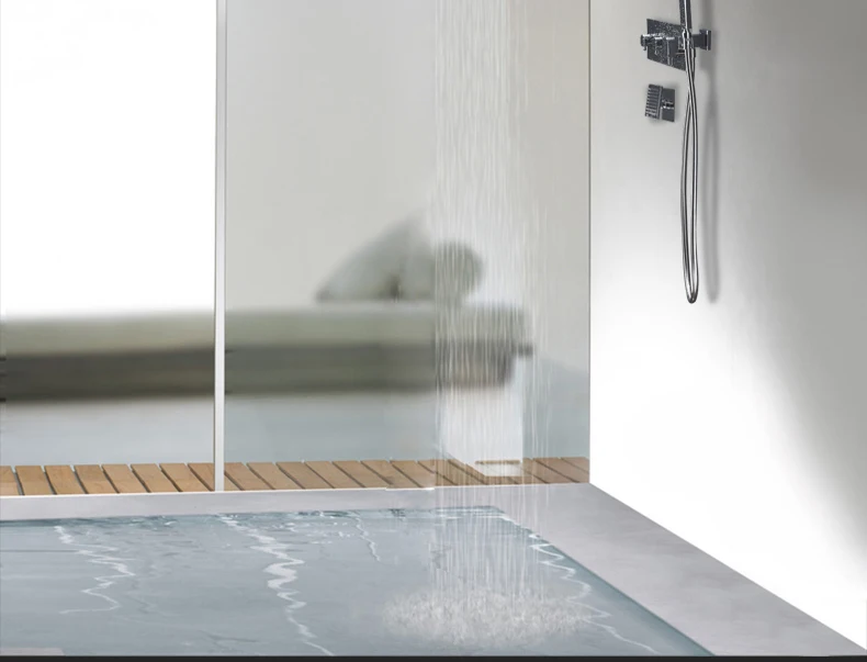 HPB 250x550 см 4 функции настенный водопад Дождь душ набор с handshower холодной и горячей воды смеситель с струей тела HP8012A